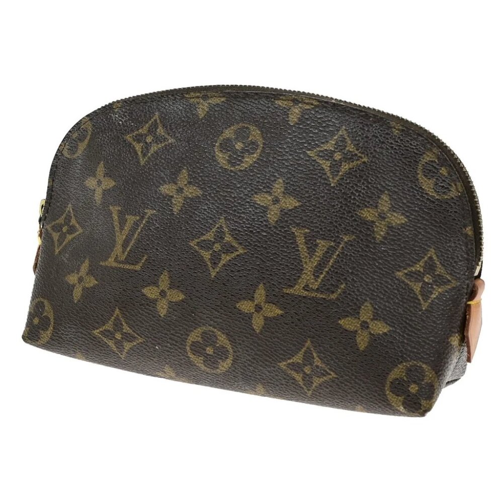 LOUIS VUITTON Pochette Cosmetic Pouch Bag Monogram Leather BN M47515 60YH030 - Picture 1 of 14